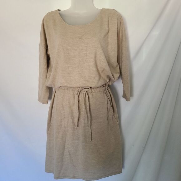 Aritzia The Group Babaton 100% Wool Drawstring waist Dress sz S - Picture 1 of 9